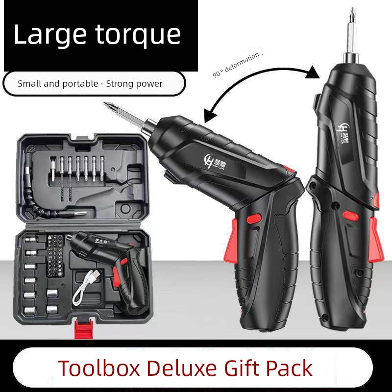 Electric Screwdriver Rechargeable For Home Mini Electric Hand Drill Hand Drill Small Upper Screwdriver Screw Handy Gadget Screwdriver