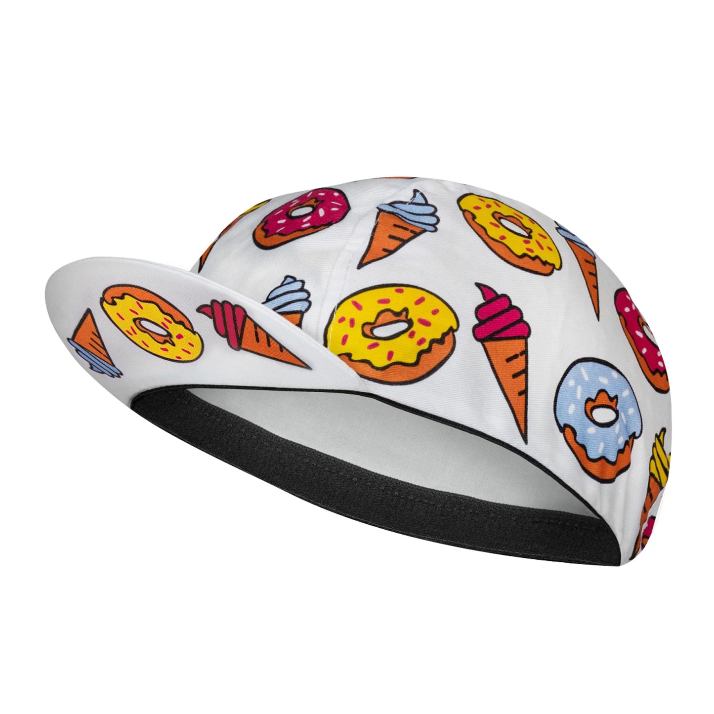 Gorras de ciclismo clásicas de poliéster con diseño de cerveza, café y helado de SweetMatt, de secado rápido, para verano