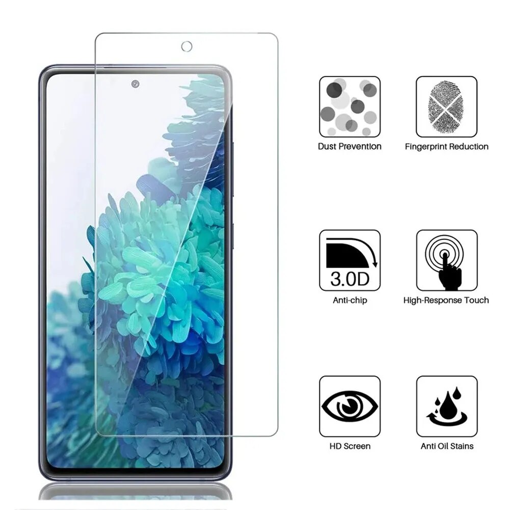 Screen Protectors for Samsung Galaxy A52 A53 A52S A71 A32 A21S A12 A13 A50 A51 A72 A22 A70 A73 M12 M51 S10E S20FE Tempered Glass