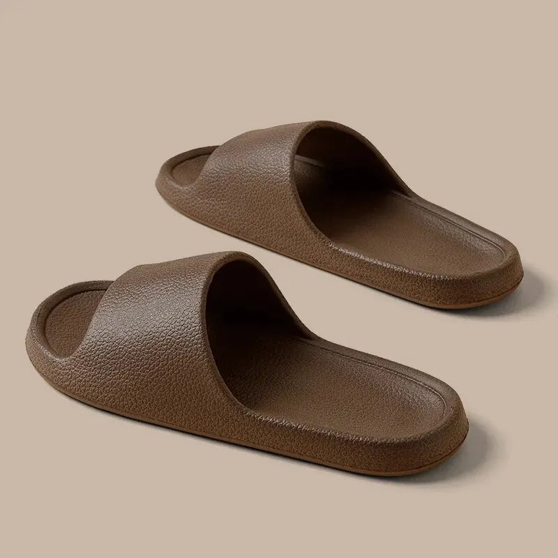 Zapatillas de moda para mujer, planas, ligeras, de EVA, para el baño, cómodas, para parejas, para interiores y ducha.