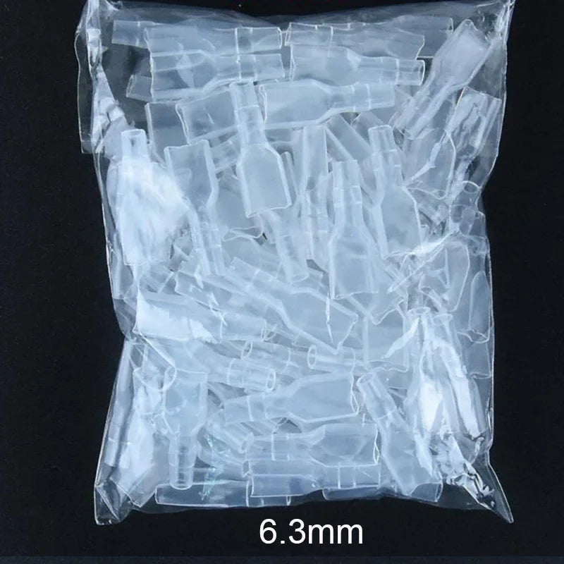 60Pcs Terminal Electrical Connectors 2.8/4.8/6.3mm Butt Splice Lug Terminals for Wire 12awg Crimp Cable Eletrico Car Accessories