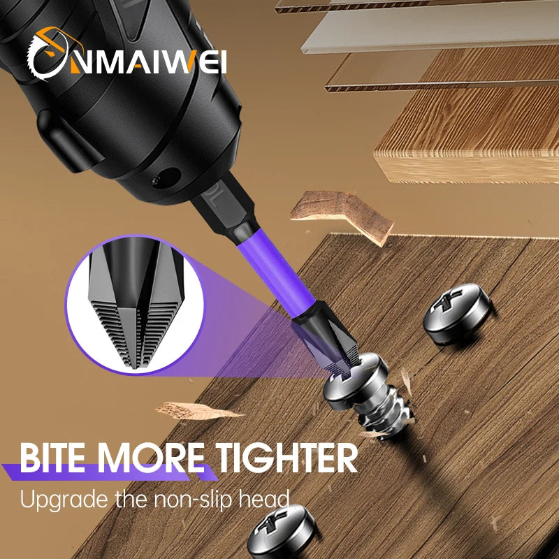 Non-Slip Impact Batch Head Strong Magnetic Cross High Torque Hardness Screw Waterproof Ph2 Screwdriver Bits Set