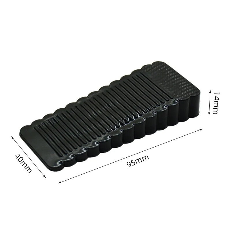 Tope de puerta de silicona con cuña de seguridad, reutilizable, amortiguador, para el hogar y la oficina, anti-pliegues, anticolisión.