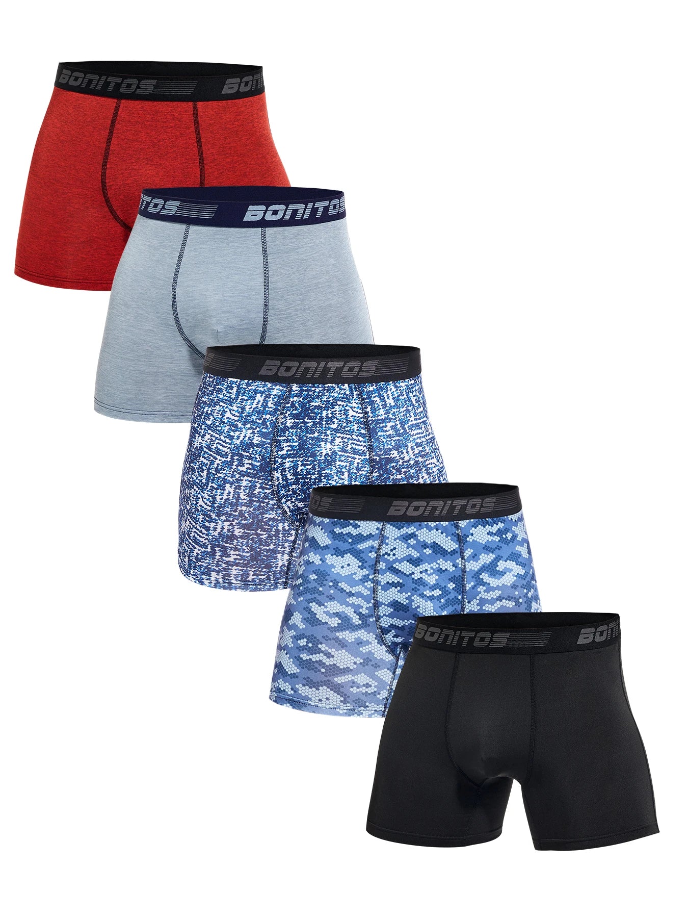 Lote de 5 calzoncillos de poliéster para hombre, ropa interior masculina de marca, bóxer y calzoncillos, conjunto de lujo, pantalones cortos sexys, regalo.