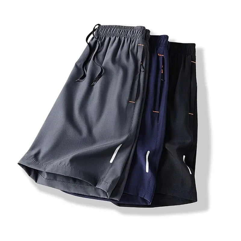 Pantalones cortos deportivos de verano para hombre, cómodos, con cintura elástica, transpirables, tallas grandes 6XL, 7XL y 8XL.