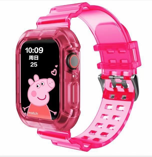 Correa deportiva más nueva para Apple Watch Series 6 1 2 3 4 5 de silicona transparente para Iwatch 5 4 correa de 38 mm, 40 mm, 42 mm y 44 mm