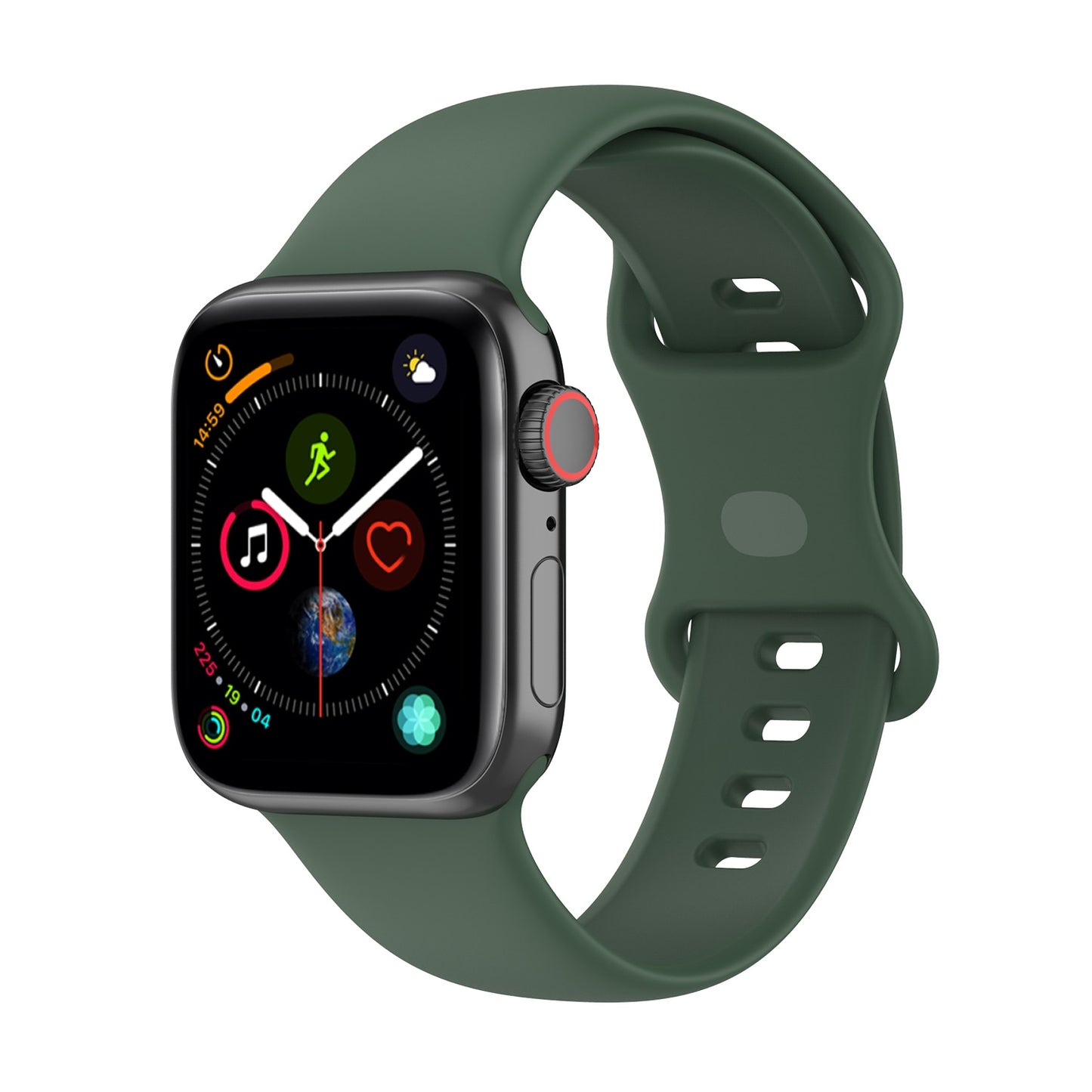 Correa deportiva para Apple Watch SE 6 5 de 44 mm y 42 mm para reloj inteligente Series 7, 5, 4, 3, 2, 1, 40 mm y 38 mm.