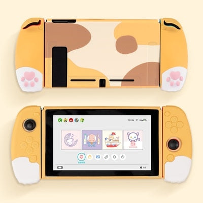 GeekShare Nintendo Switch Shell Silicone Soft Shell 3D Cute Cat Claw Split JoyCon Protective Case For Nintend Switch Accessories