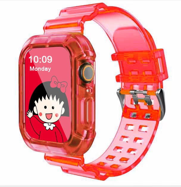 Correa deportiva más nueva para Apple Watch Series 6 1 2 3 4 5 de silicona transparente para Iwatch 5 4 correa de 38 mm, 40 mm, 42 mm y 44 mm