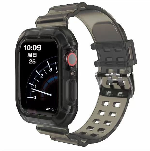Correa deportiva más nueva para Apple Watch Series 6 1 2 3 4 5 de silicona transparente para Iwatch 5 4 correa de 38 mm, 40 mm, 42 mm y 44 mm