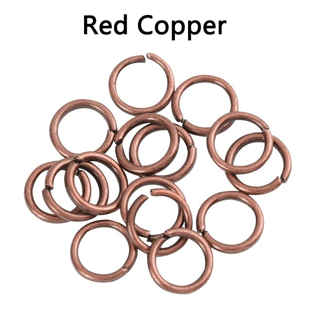 Lote de 200 unidades de anillos de salto de círculo abierto, venta al por mayor, para collares, pulseras, pendientes, colgantes, conectores, accesorios para manualidades de joyería.
