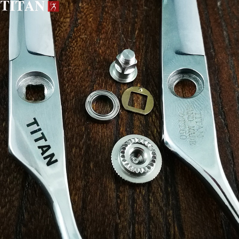 Tijeras de peluquería profesionales Titan de 6 pulgadas con corte bien para el cabello