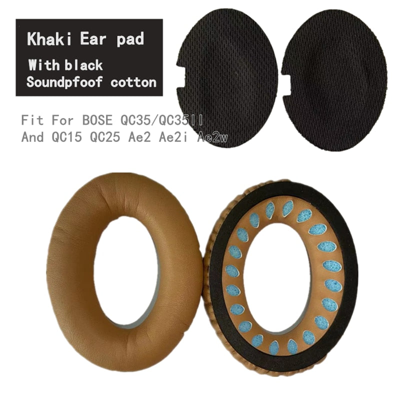 Almohadillas de repuesto para auriculares BOSE QC35 QC25, almohadillas QC15, almohadillas AE2 SoundTrue QuietComfort qc 15 25 35, almohadillas para auriculares BOSE qc35 ii