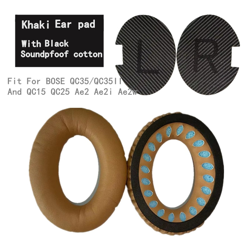 Almohadillas de repuesto para auriculares BOSE QC35 QC25, almohadillas QC15, almohadillas AE2 SoundTrue QuietComfort qc 15 25 35, almohadillas para auriculares BOSE qc35 ii