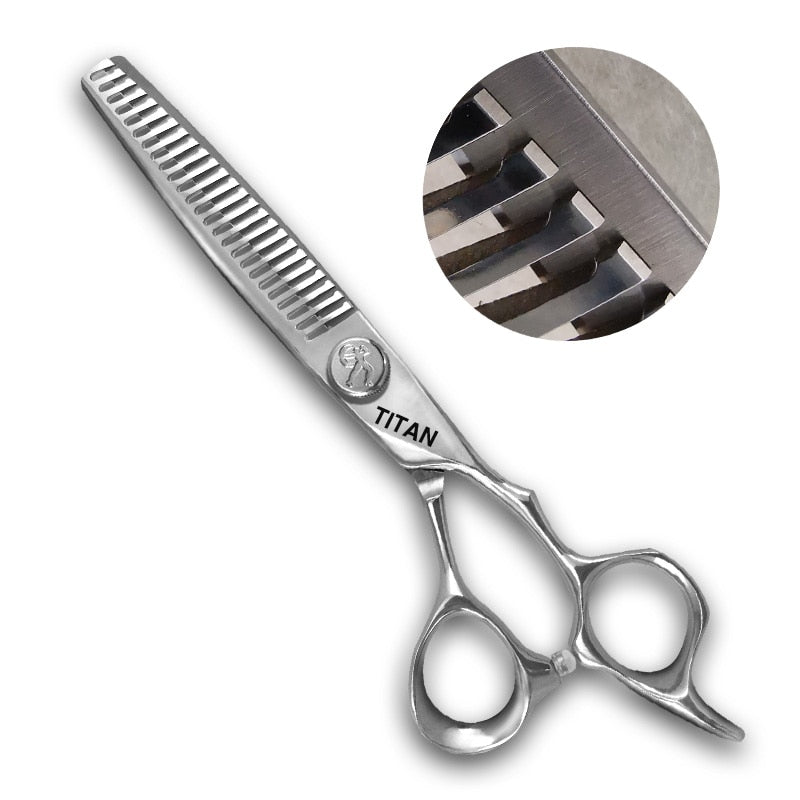 Tijeras de peluquería profesionales Titan de 6 pulgadas con corte bien para el cabello