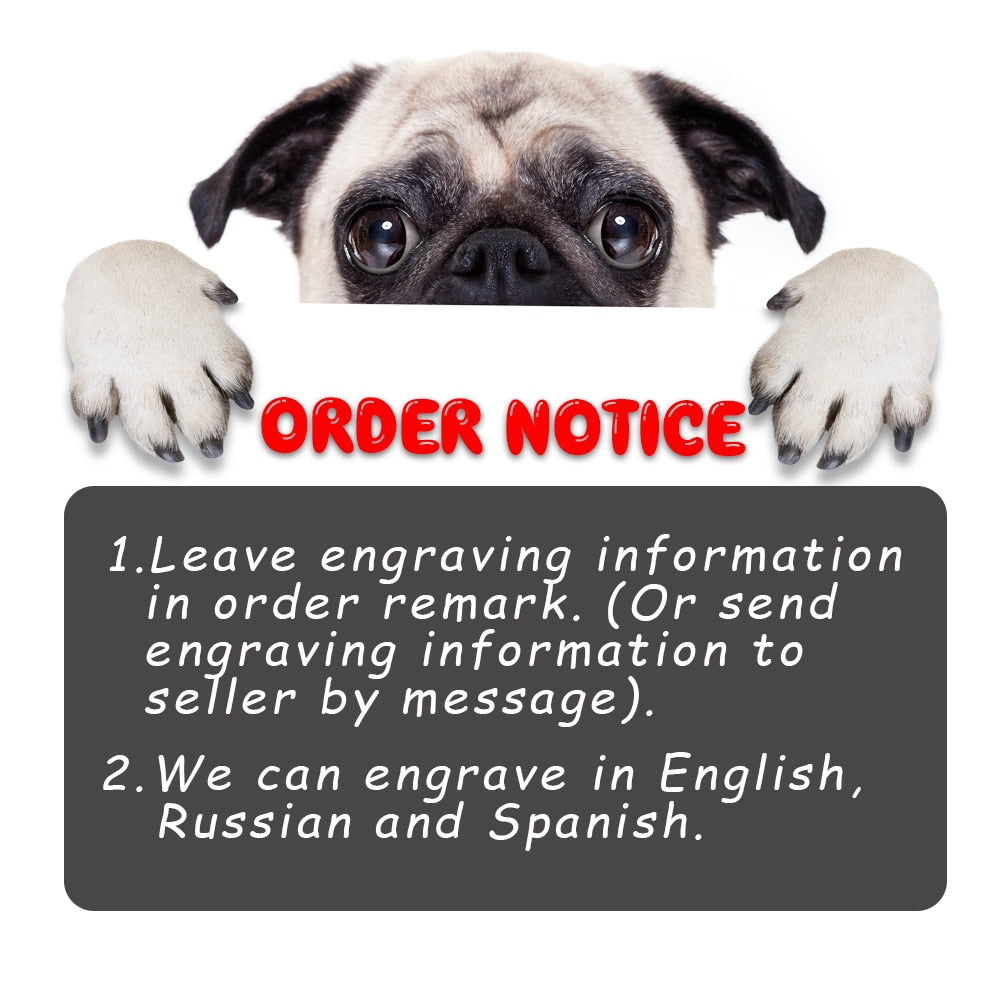Dog Collar Personalized Custom Nylon Pet Dog Tag Collar Engraved Puppy Cat ID Tag Nameplate Collars For Small Medium Large Dogs