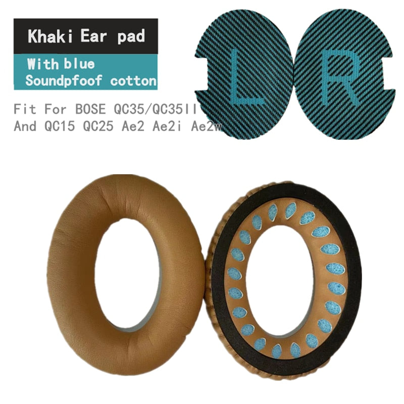 Almohadillas de repuesto para auriculares BOSE QC35 QC25, almohadillas QC15, almohadillas AE2 SoundTrue QuietComfort qc 15 25 35, almohadillas para auriculares BOSE qc35 ii