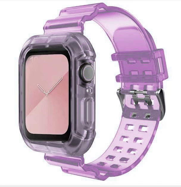 Correa deportiva más nueva para Apple Watch Series 6 1 2 3 4 5 de silicona transparente para Iwatch 5 4 correa de 38 mm, 40 mm, 42 mm y 44 mm