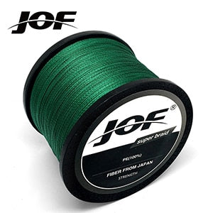 Green - New Brand Woven wire 1000M-100M PE Braided Fishing Line 4 strands 18 28 35 40 50 60 80LB 120LB Multifilament Fishing Line