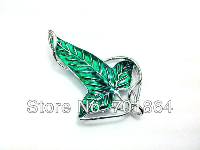Broche de hoja de joyería de moda, alfileres de hoja verde, accesorio de regalo vintage