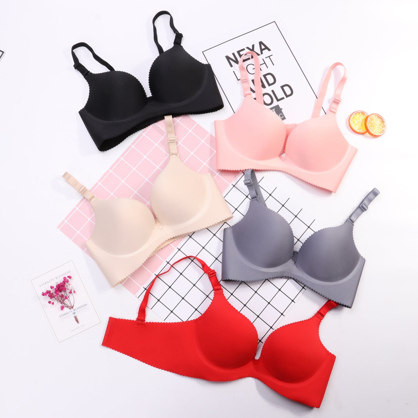 Sujetadores sexys de copa en U profunda para mujer, lencería push up, sujetador sin costuras, bralette, sujetadores sin espalda, ropa interior sexy - 36