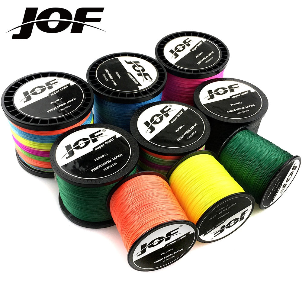Multicolor - New Brand Woven wire 1000M-100M PE Braided Fishing Line 4 strands 18 28 35 40 50 60 80LB 120LB Multifilament Fishing Line