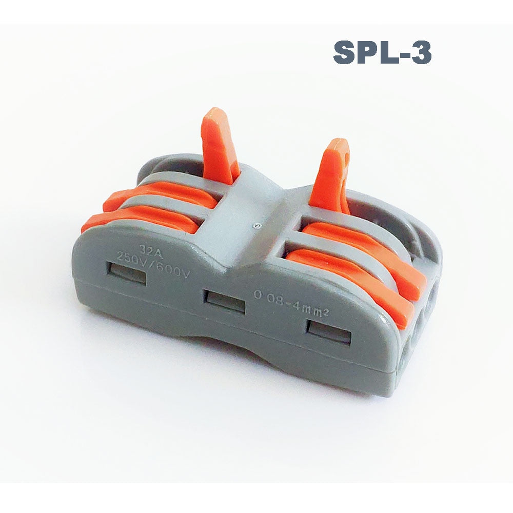 电线连接器SPL-42通用紧凑型接线连接器照明推入式接线端子连接器迷你快速电缆连接器