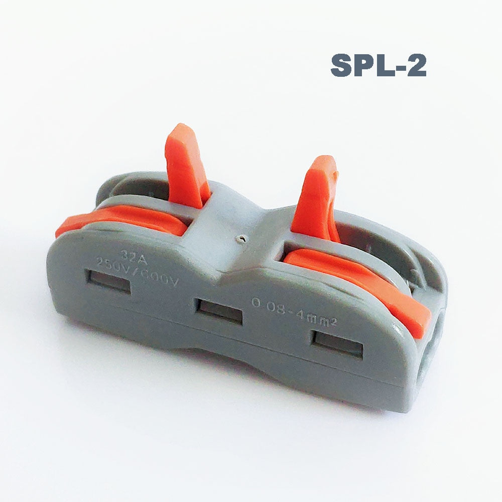电线连接器SPL-42通用紧凑型接线连接器照明推入式接线端子连接器迷你快速电缆连接器