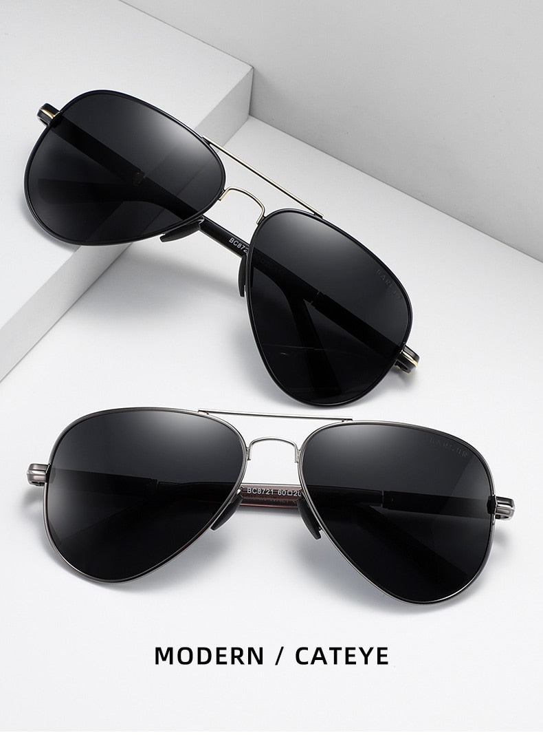 BARCUR Polarized Mens Sunglasses Pilot Sun Glasses for Men accessories Driving Fishing Hiking Eyewear Oculos Gafas De Sol