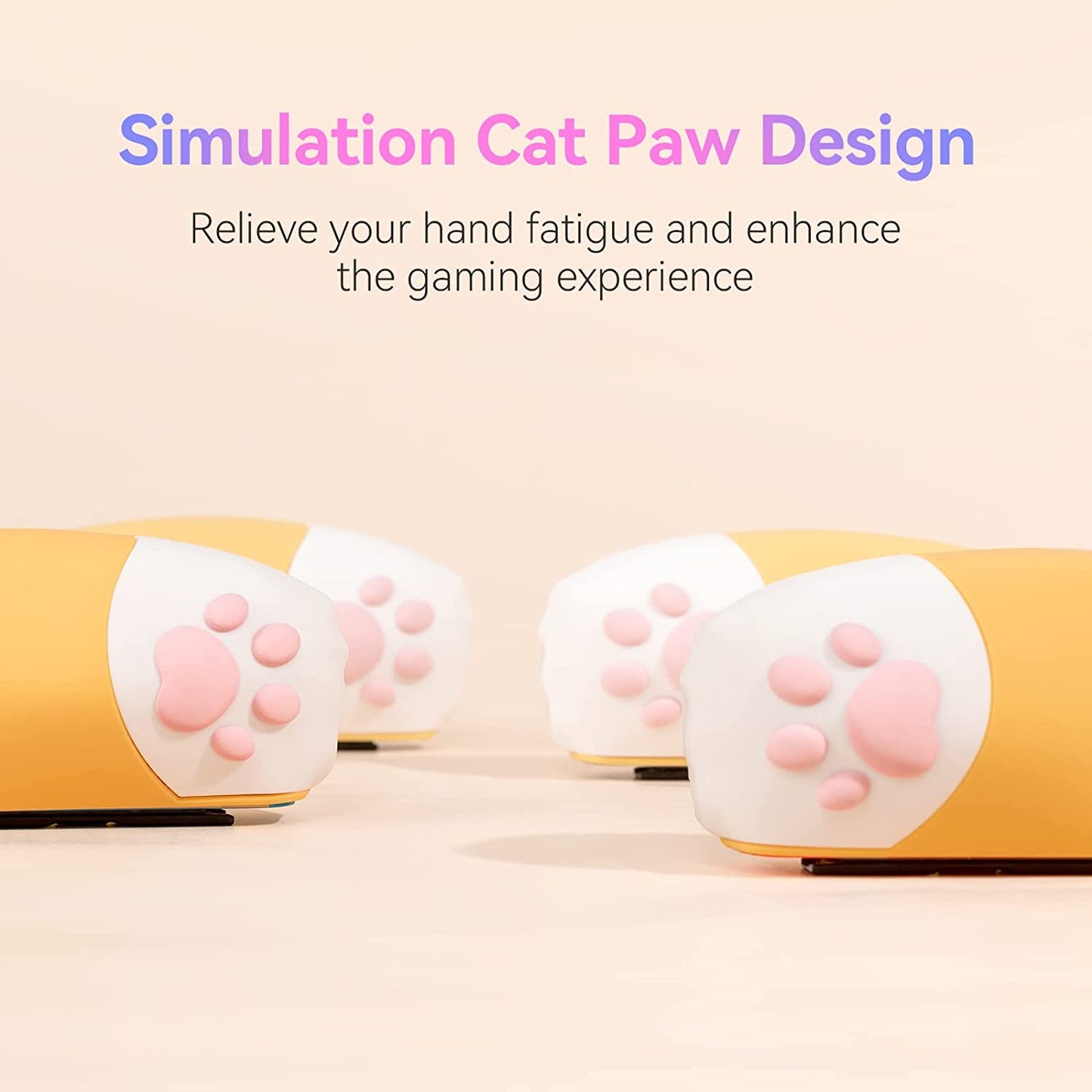 GeekShare Nintendo Switch Shell Silicone Soft Shell 3D Cute Cat Claw Split JoyCon Protective Case For Nintend Switch Accessories