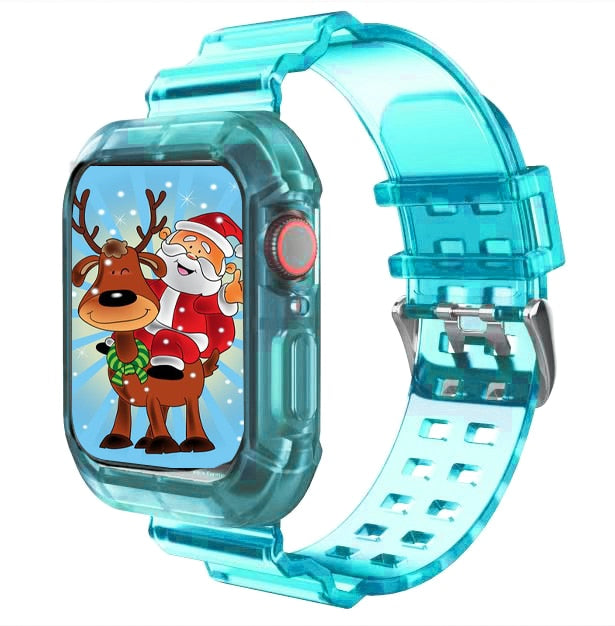 Correa deportiva más nueva para Apple Watch Series 6 1 2 3 4 5 de silicona transparente para Iwatch 5 4 correa de 38 mm, 40 mm, 42 mm y 44 mm