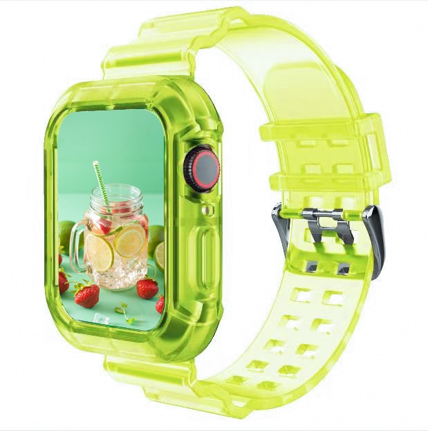 Correa deportiva más nueva para Apple Watch Series 6 1 2 3 4 5 de silicona transparente para Iwatch 5 4 correa de 38 mm, 40 mm, 42 mm y 44 mm