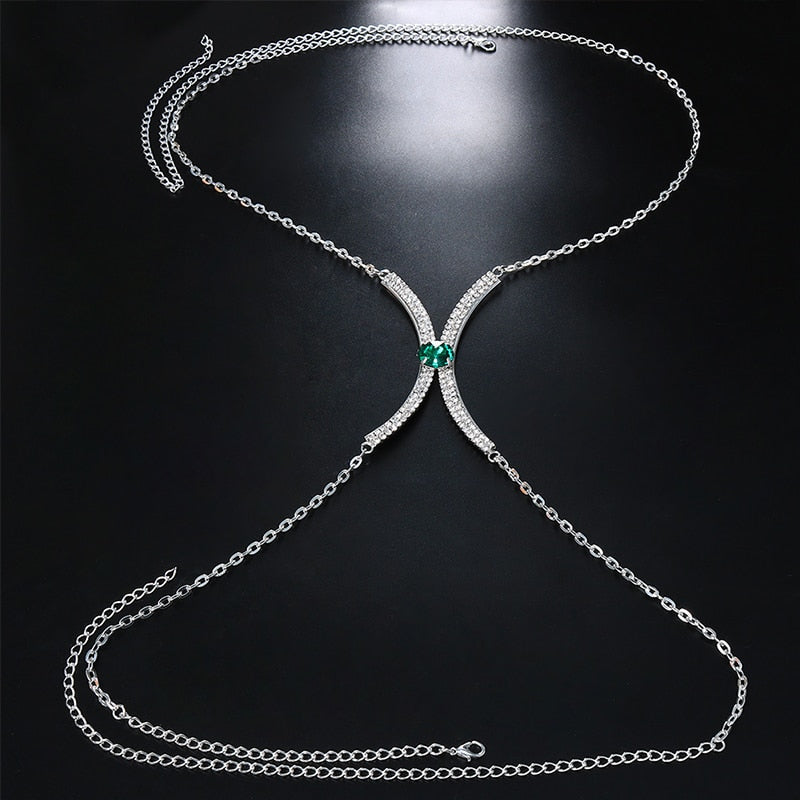 Sujetador de moda con soporte para el pecho verde, lencería sexy para mujer, sujetador de cristal, sujetador exótico para discoteca, DJ, sujetador tipo bralette