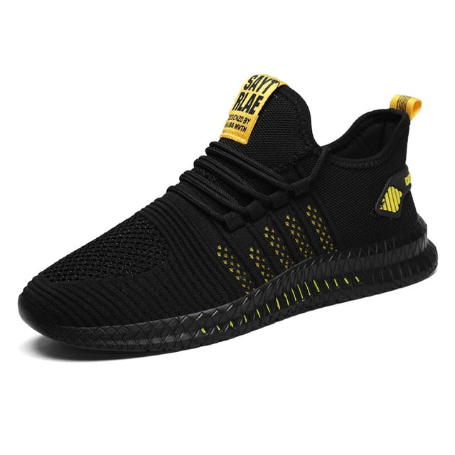 Zapatillas de deporte de moda ligeras para hombre, zapatos casuales, transpirables, con cordones, para caminar