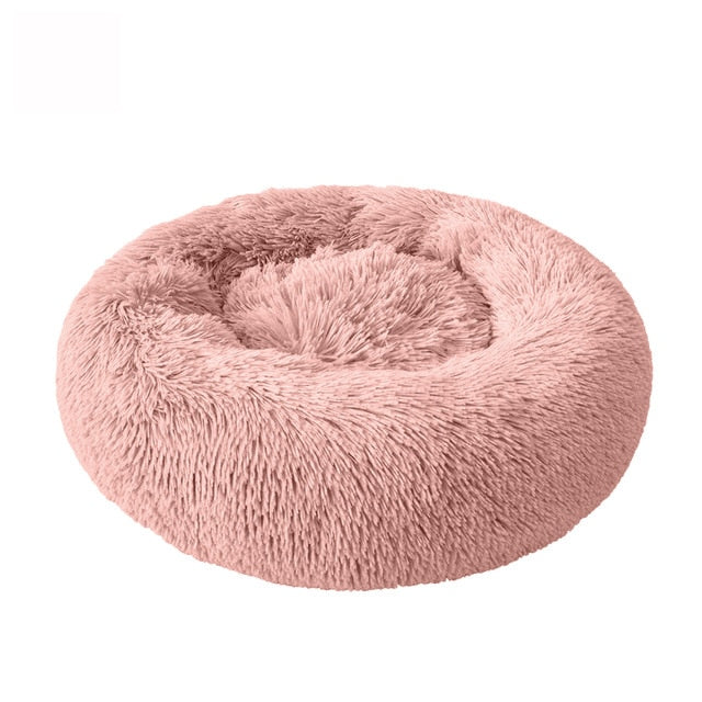 Dog Long Plush Dounts Beds Calming Bed Hondenmand Pet Kennel Super Soft Fluffy Comfortable for Large Dog / Cat House