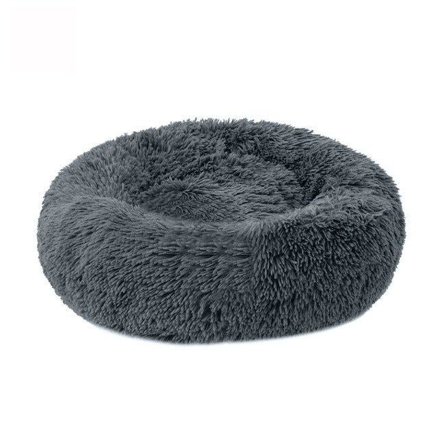 Dog Long Plush Dounts Beds Calming Bed Hondenmand Pet Kennel Super Soft Fluffy Comfortable for Large Dog / Cat House