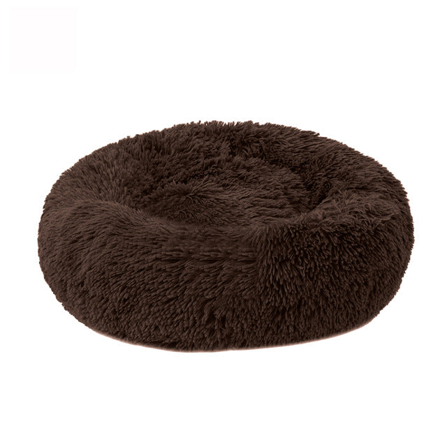 Dog Long Plush Dounts Beds Calming Bed Hondenmand Pet Kennel Super Soft Fluffy Comfortable for Large Dog / Cat House