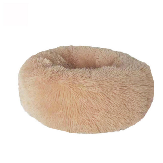 Dog Long Plush Dounts Beds Calming Bed Hondenmand Pet Kennel Super Soft Fluffy Comfortable for Large Dog / Cat House