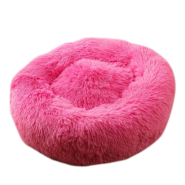 Dog Long Plush Dounts Beds Calming Bed Hondenmand Pet Kennel Super Soft Fluffy Comfortable for Large Dog / Cat House