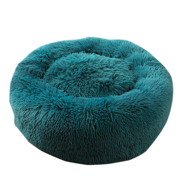 Dog Long Plush Dounts Beds Calming Bed Hondenmand Pet Kennel Super Soft Fluffy Comfortable for Large Dog / Cat House