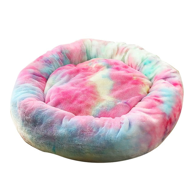 Dog Long Plush Dounts Beds Calming Bed Hondenmand Pet Kennel Super Soft Fluffy Comfortable for Large Dog / Cat House