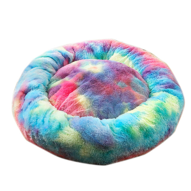 Dog Long Plush Dounts Beds Calming Bed Hondenmand Pet Kennel Super Soft Fluffy Comfortable for Large Dog / Cat House