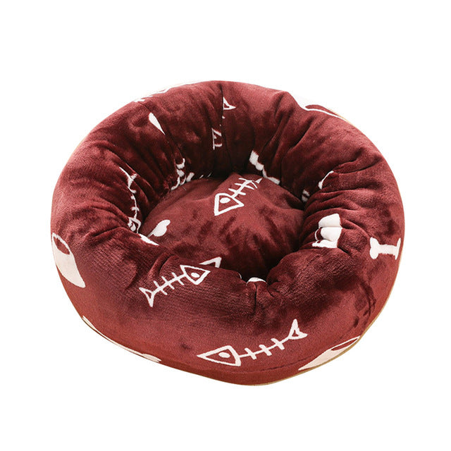 Dog Long Plush Dounts Beds Calming Bed Hondenmand Pet Kennel Super Soft Fluffy Comfortable for Large Dog / Cat House