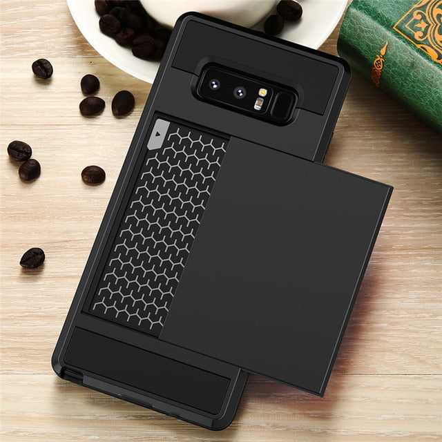 KISSCASE Case For Samsung Galaxy A3 A5 A7 J3 J5 J7 2016 2017 Card Slot Phone Case For Samsung S8 S9 Plus S5 S6 S7 Note 9 8 Cover