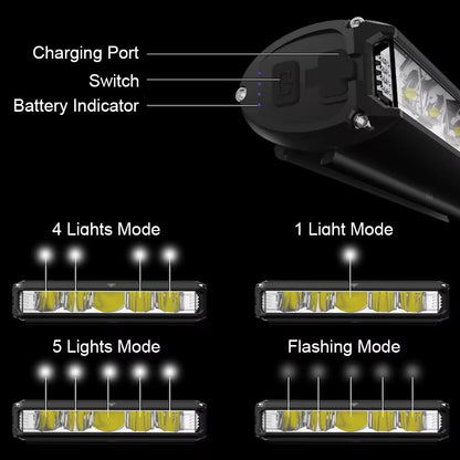 Bicycle Light 8000Mah EOS610 640 Bike Light Waterproof Flashlight USB Charging MTB Road Cycling Lamp Bicycle Light Accessories