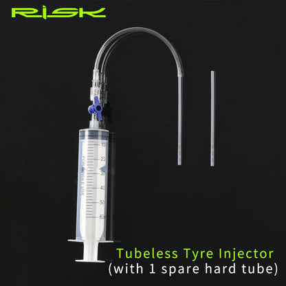 RISK RL225 Bicycle Tubeless Tyre Sealant Injector Tool Cycling Bike Injection Schrader Presta Valve Core Removal Tool