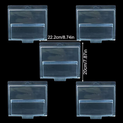 5Pcs Car Toy Transparent Display Case Hotwheels Protective Shell Boulevard Team Transport Model Card Board Collect Boys Gift