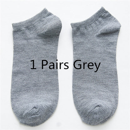 Venta al por mayor, 10 pares de calcetines unisex para hombre y mujer, transpirables, deportivos, de color liso, náuticos, cómodos, de algodón, hasta el tobillo, blancos.