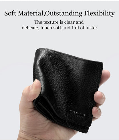 Tigernu 100% Genuine Leather Men Wallet Designer Men's Purse Card Wallet For Men Small Money Bag High Quality Luxury Male Wallet