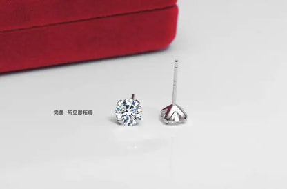 Pendientes LEKANI de plata de ley 925 auténtica con cristales para mujer, joyería fina para boda, regalo
